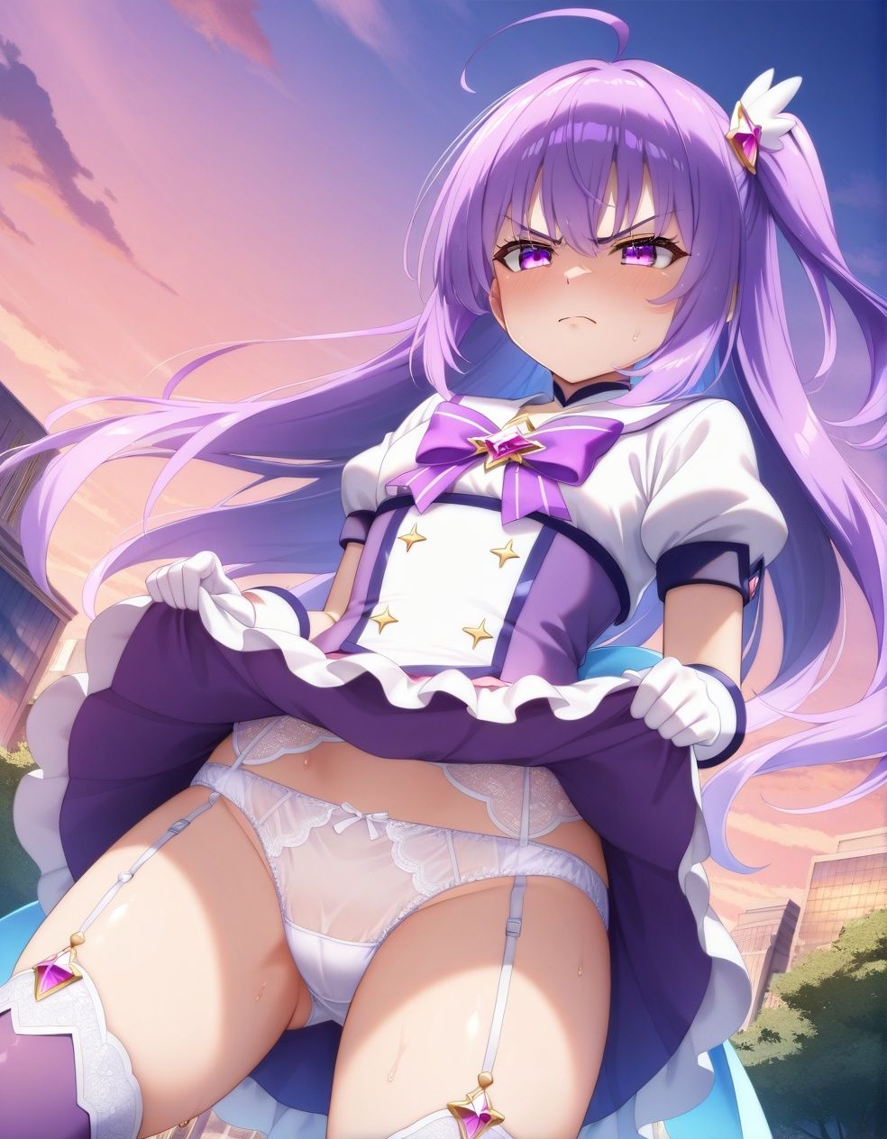 嫌な顔でパンツ見せてくる魔法少女 - サンプル画像 8