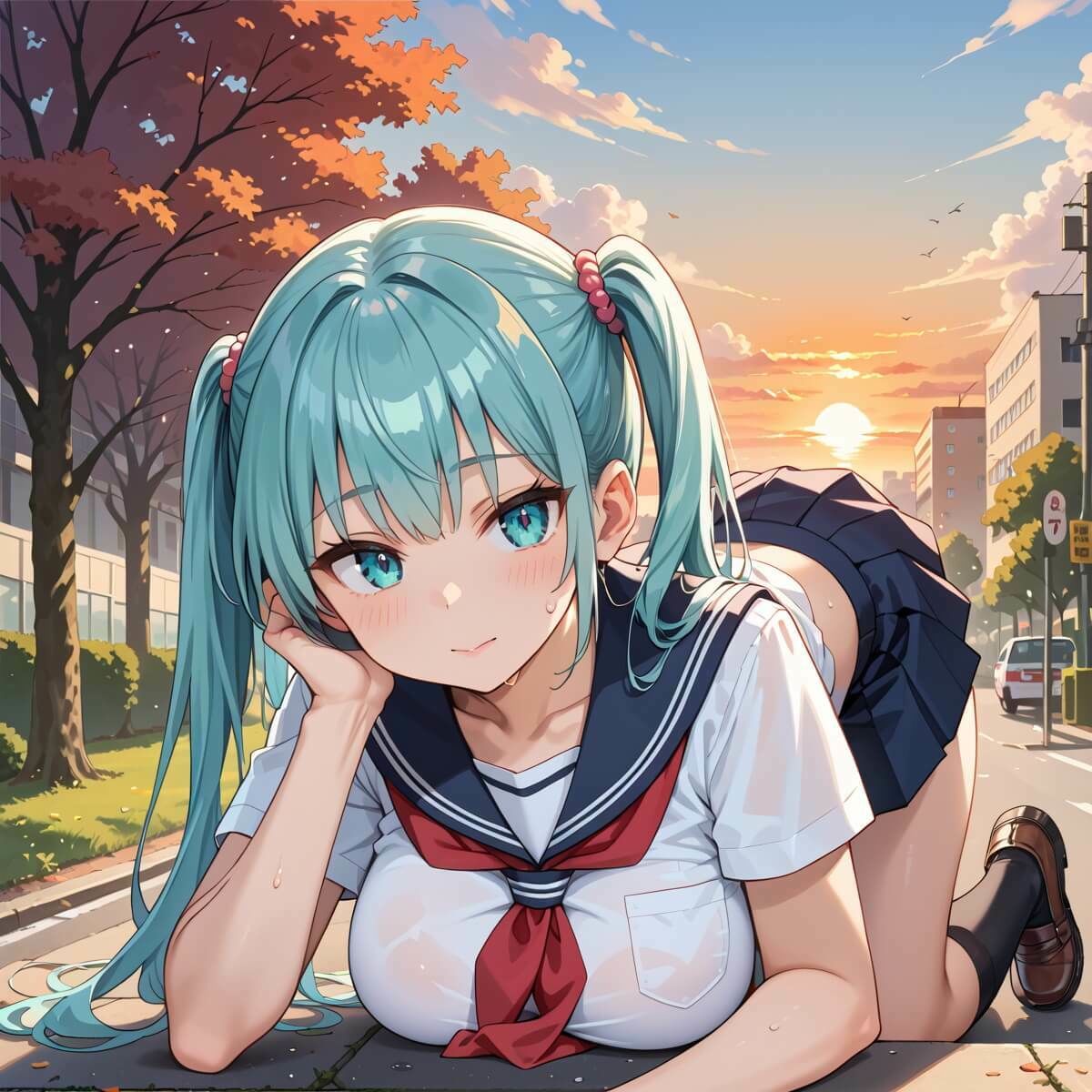 帰り道の君が、まぶしすぎて…！えろい230枚 - サンプル画像 6