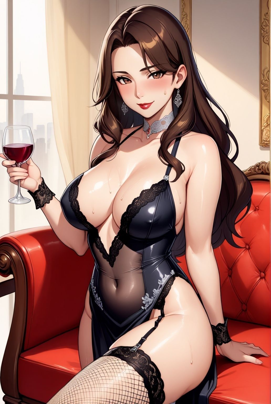 一夜限りの密会  〜人妻熟女とガーターベルト〜かな表記して - サンプル画像 2