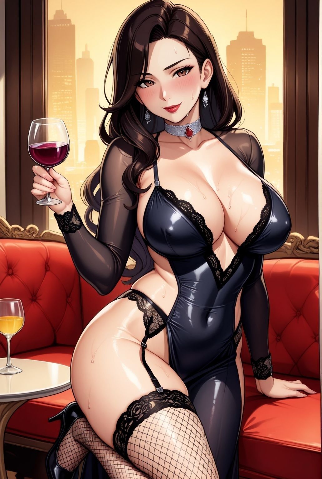 一夜限りの密会  〜人妻熟女とガーターベルト〜かな表記して - サンプル画像 3