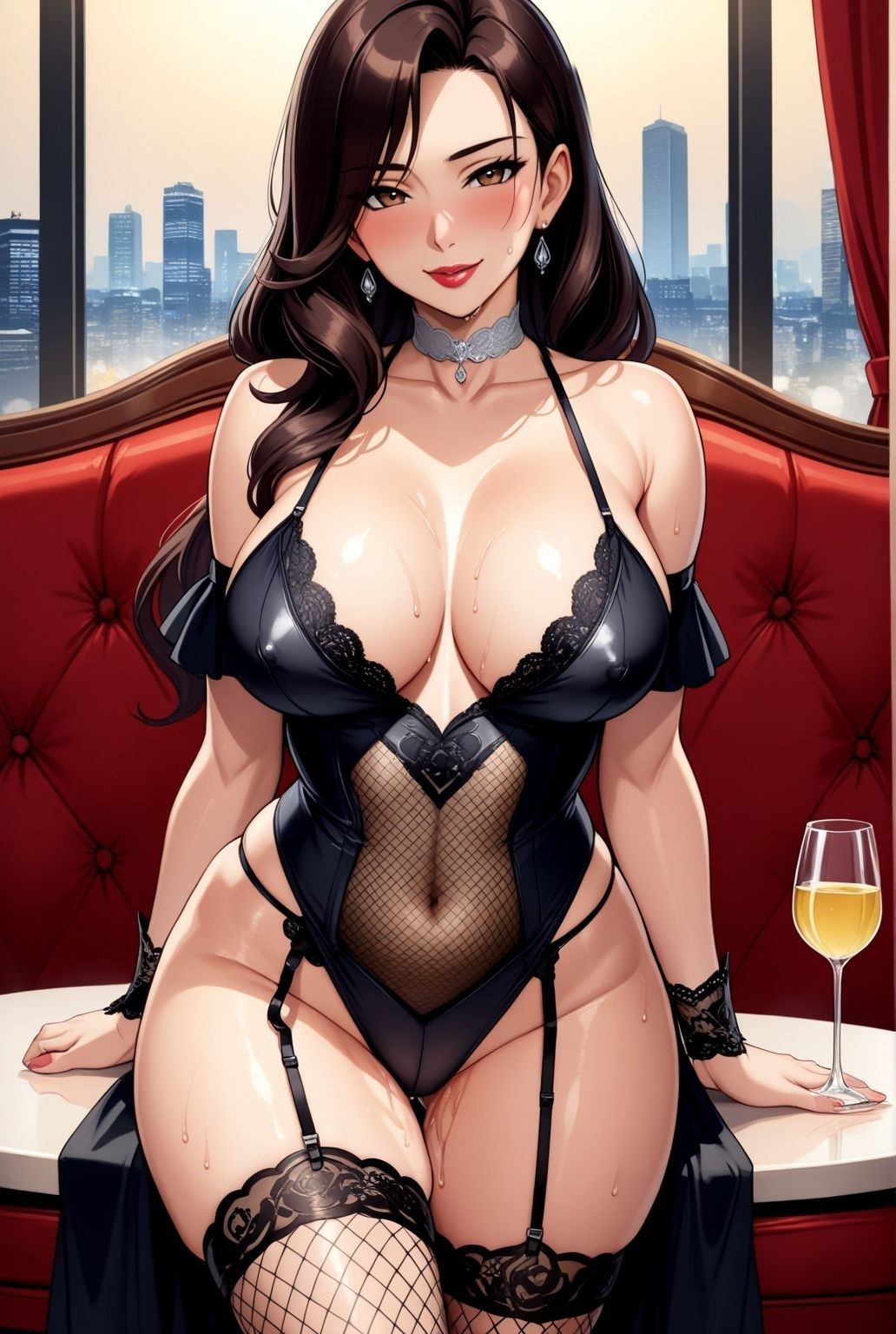 一夜限りの密会  〜人妻熟女とガーターベルト〜かな表記して - サンプル画像 10