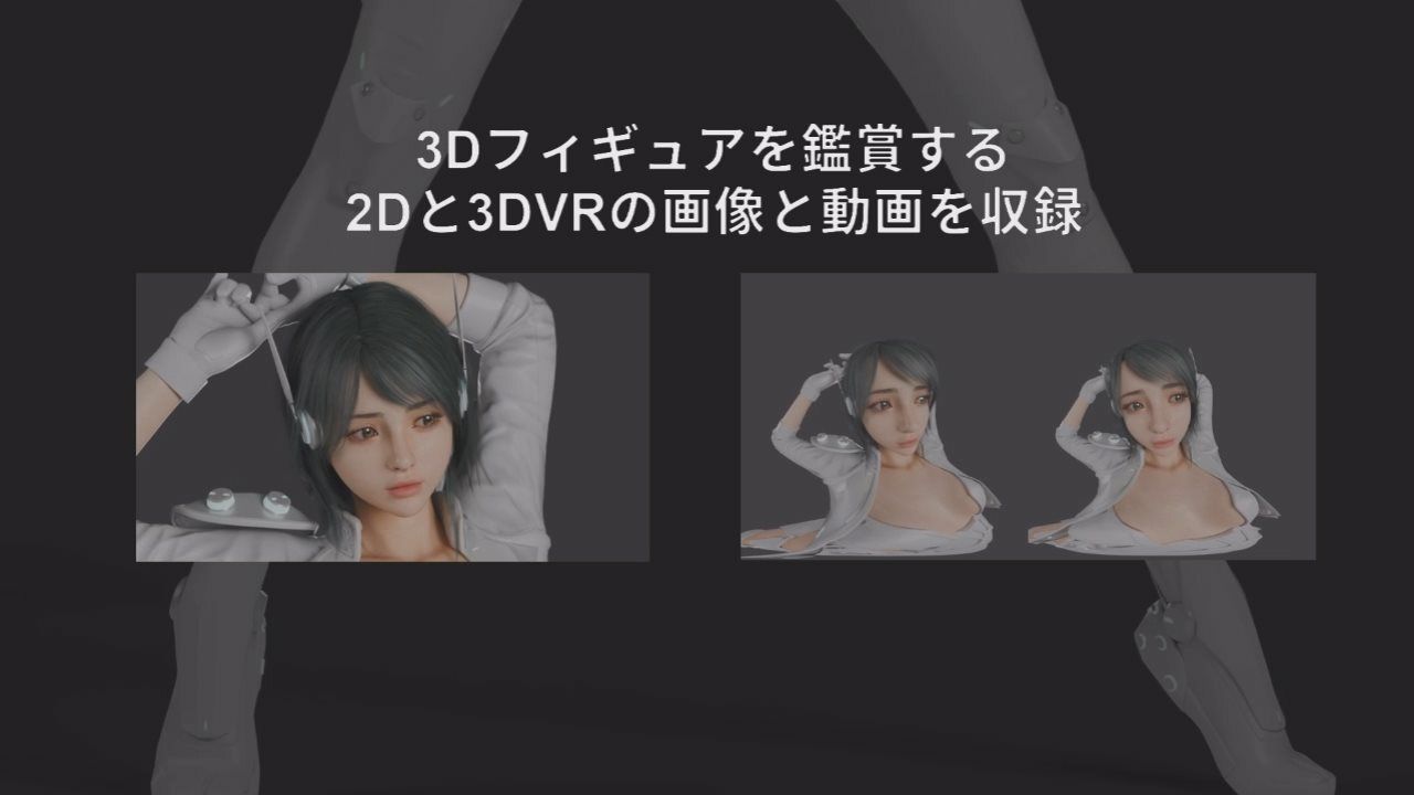 2D＋3DVR VIRTUAL FIGURE MODEL:X-018 FILE.01 - サンプル画像 2