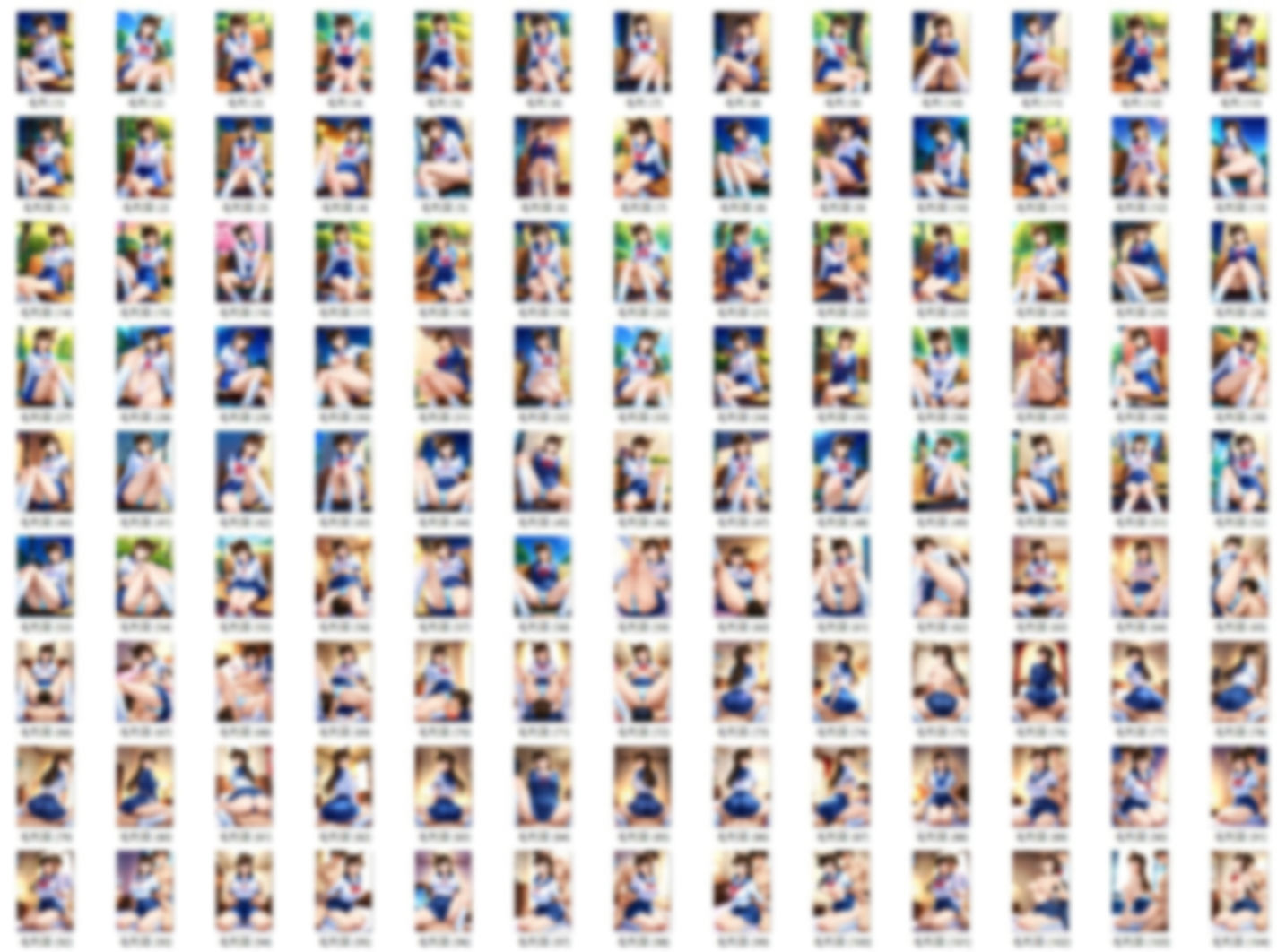 毛〇蘭  セーラー服とルーズソックスでえっち - サンプル画像 1