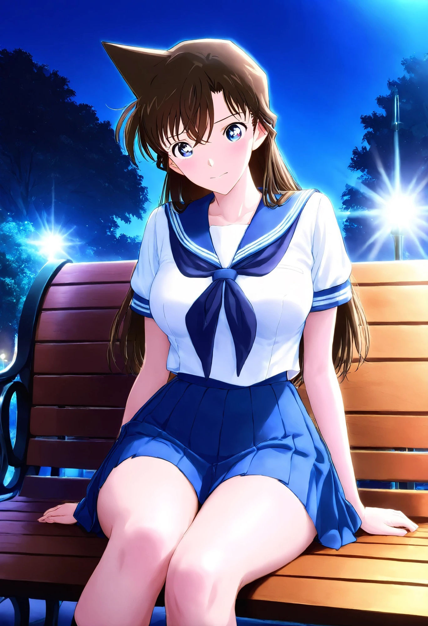 毛〇蘭  セーラー服きたら公園の茂みに連れていかれた。 - サンプル画像 3