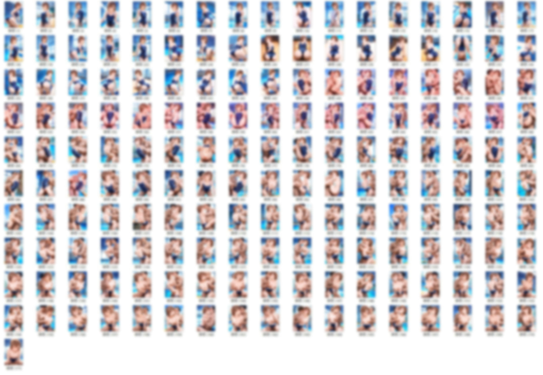 御坂〇琴  スクール水着でおじさんとえっち - サンプル画像 1