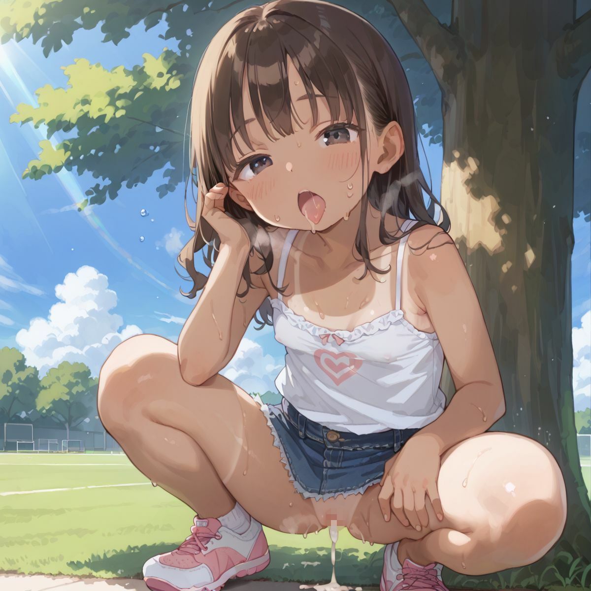 好奇心旺盛すぎるド田舎のこんがりちっぱい娘が食べ放題！02 - サンプル画像 2