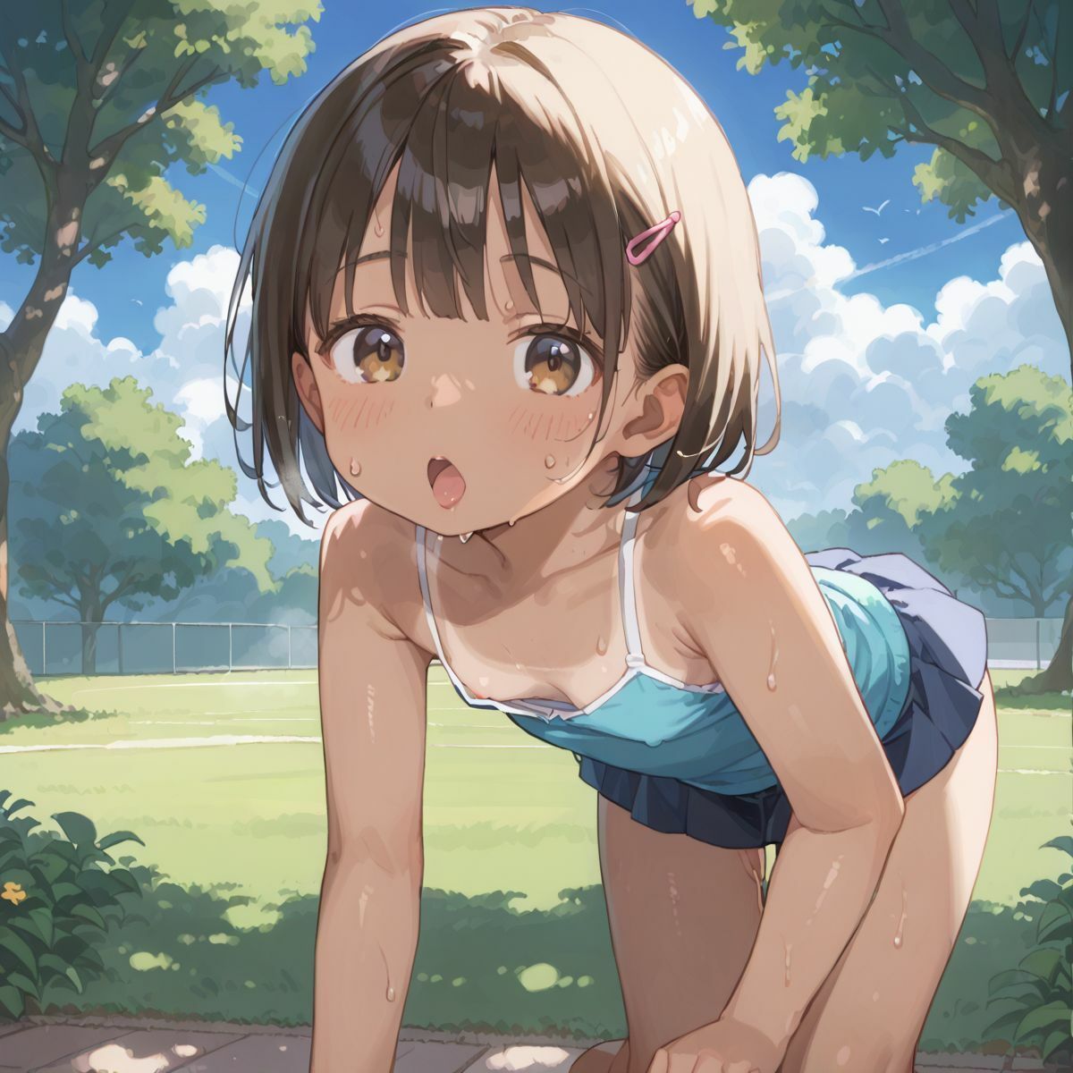 好奇心旺盛すぎるド田舎のこんがりちっぱい娘が食べ放題！02 - サンプル画像 10