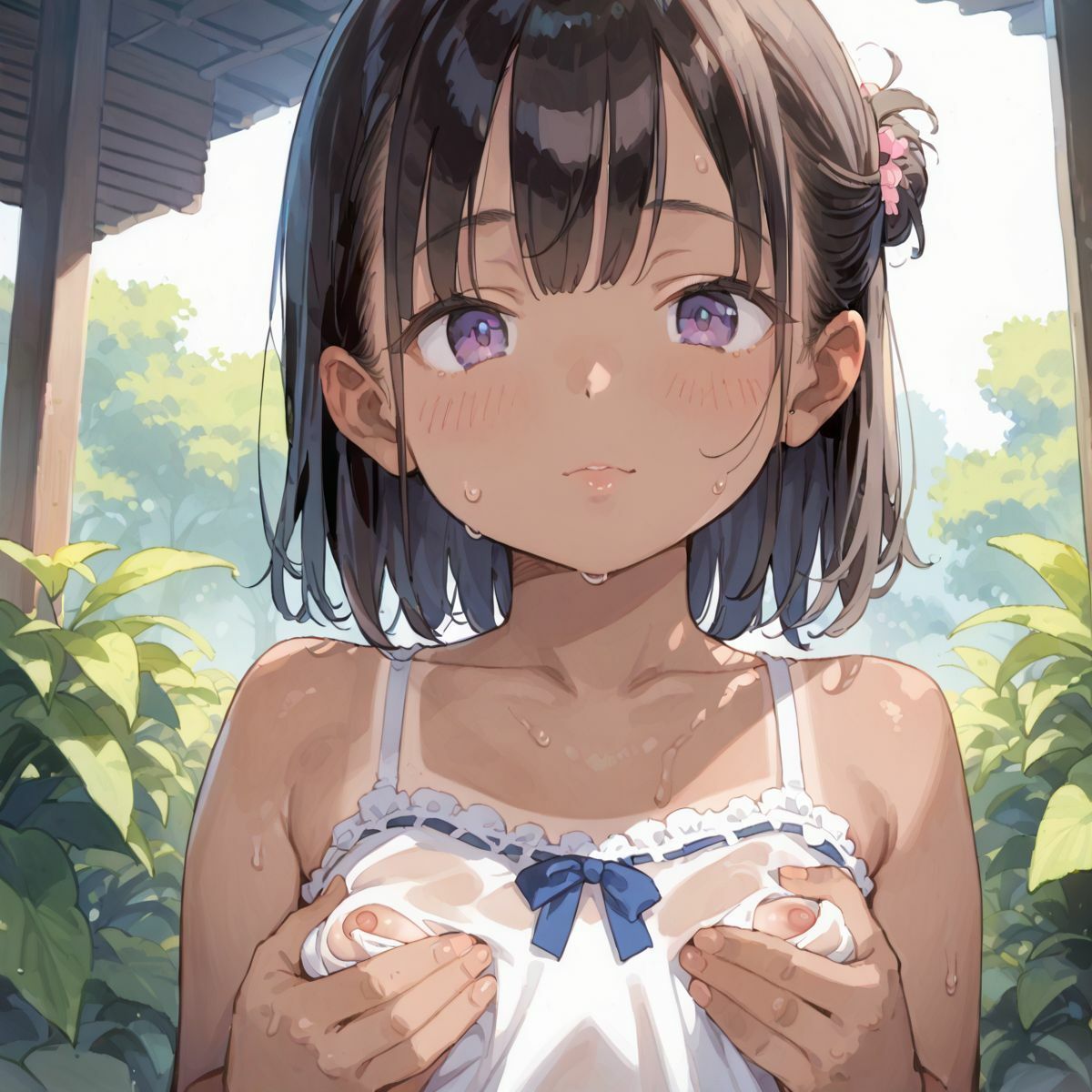 好奇心旺盛すぎるド田舎のこんがりちっぱい娘が食べ放題04 - サンプル画像 2