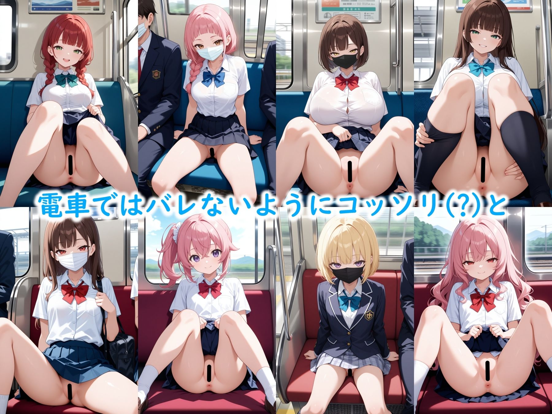 すじっ娘たちの誘惑〈陰毛なしVer.〉 - サンプル画像 3