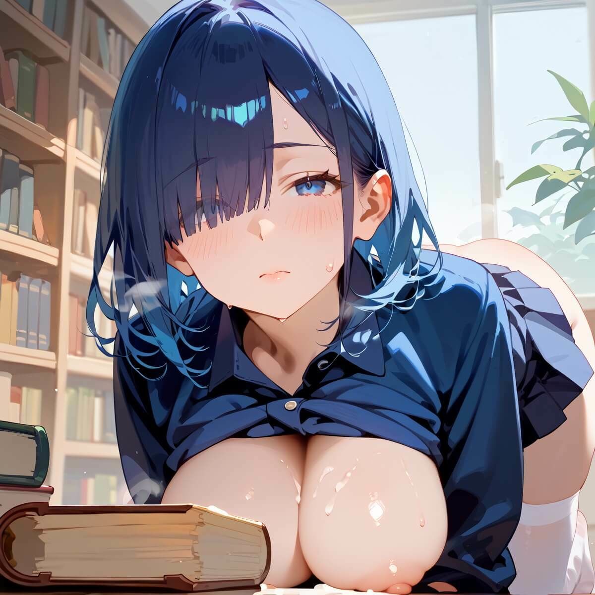 Hな地味図書委員4！190枚 - サンプル画像 8
