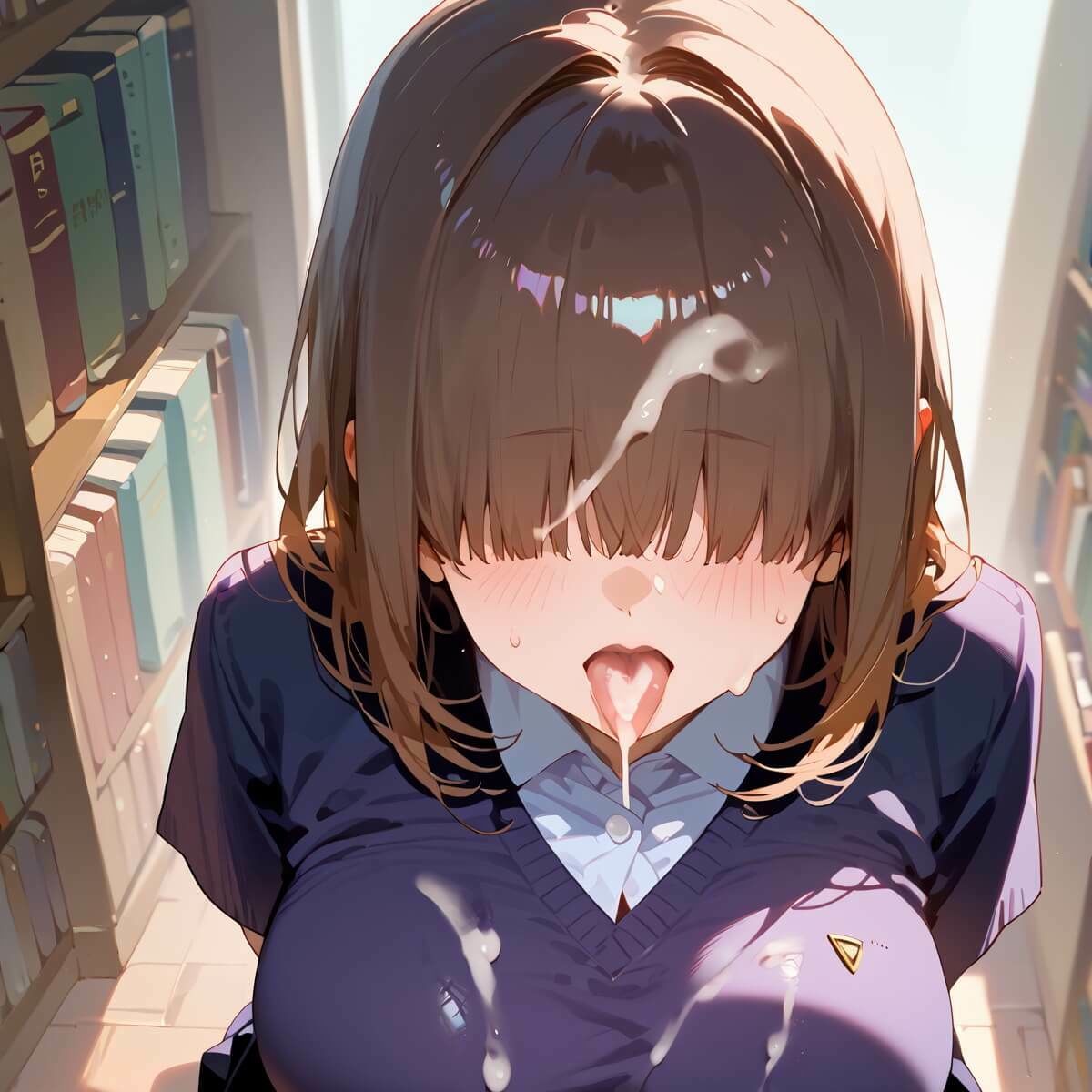 Hな地味図書委員8！190枚 - サンプル画像 2