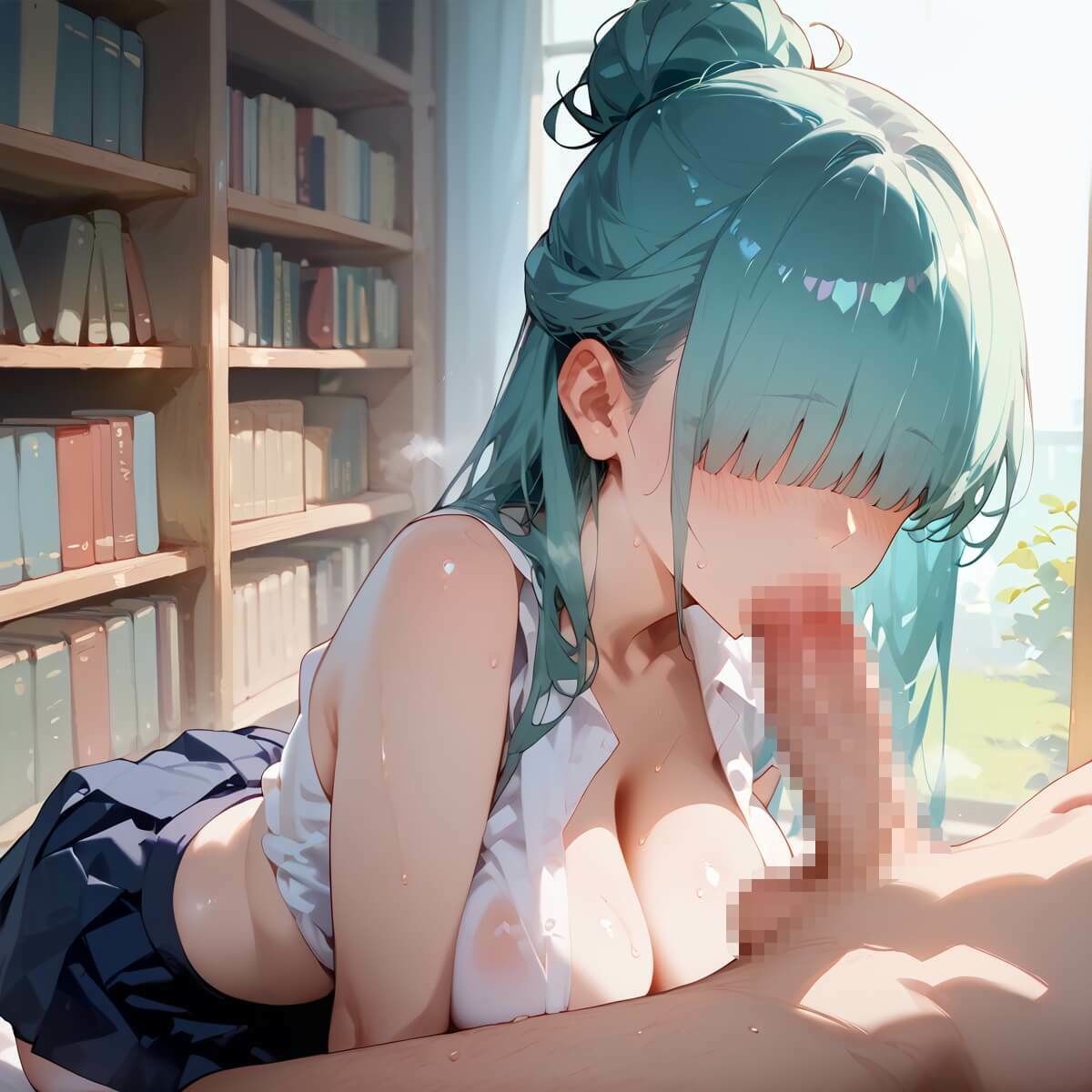Hな地味図書委員8！190枚 - サンプル画像 10