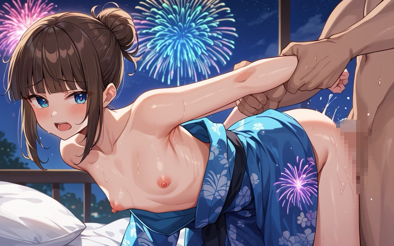 憧れのあの子と花火大会で - サンプル画像 3