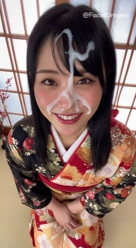 顔射後の余韻 - 着物編 Vol.3 - サンプル画像 3