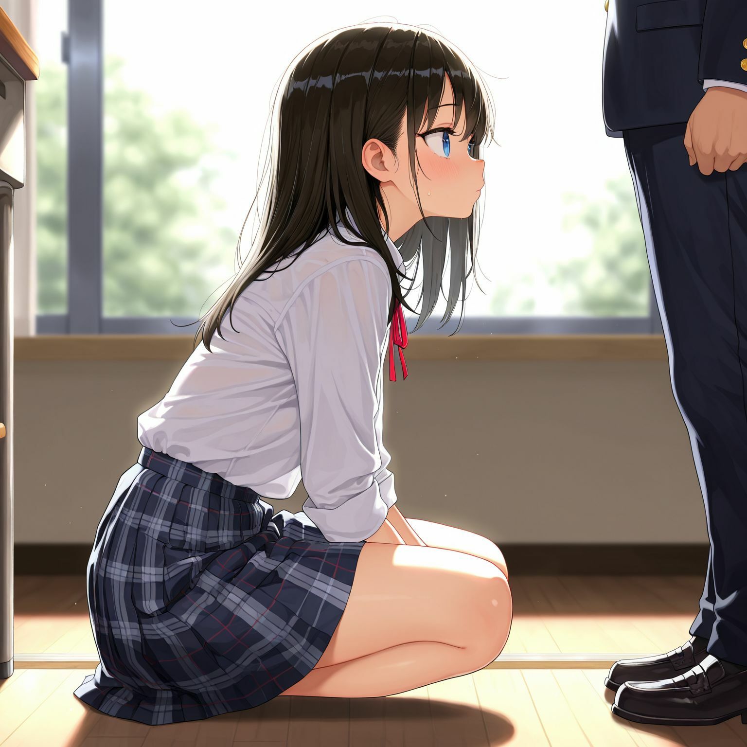 お金を払えば制処理してくれる制服少女 - サンプル画像 2