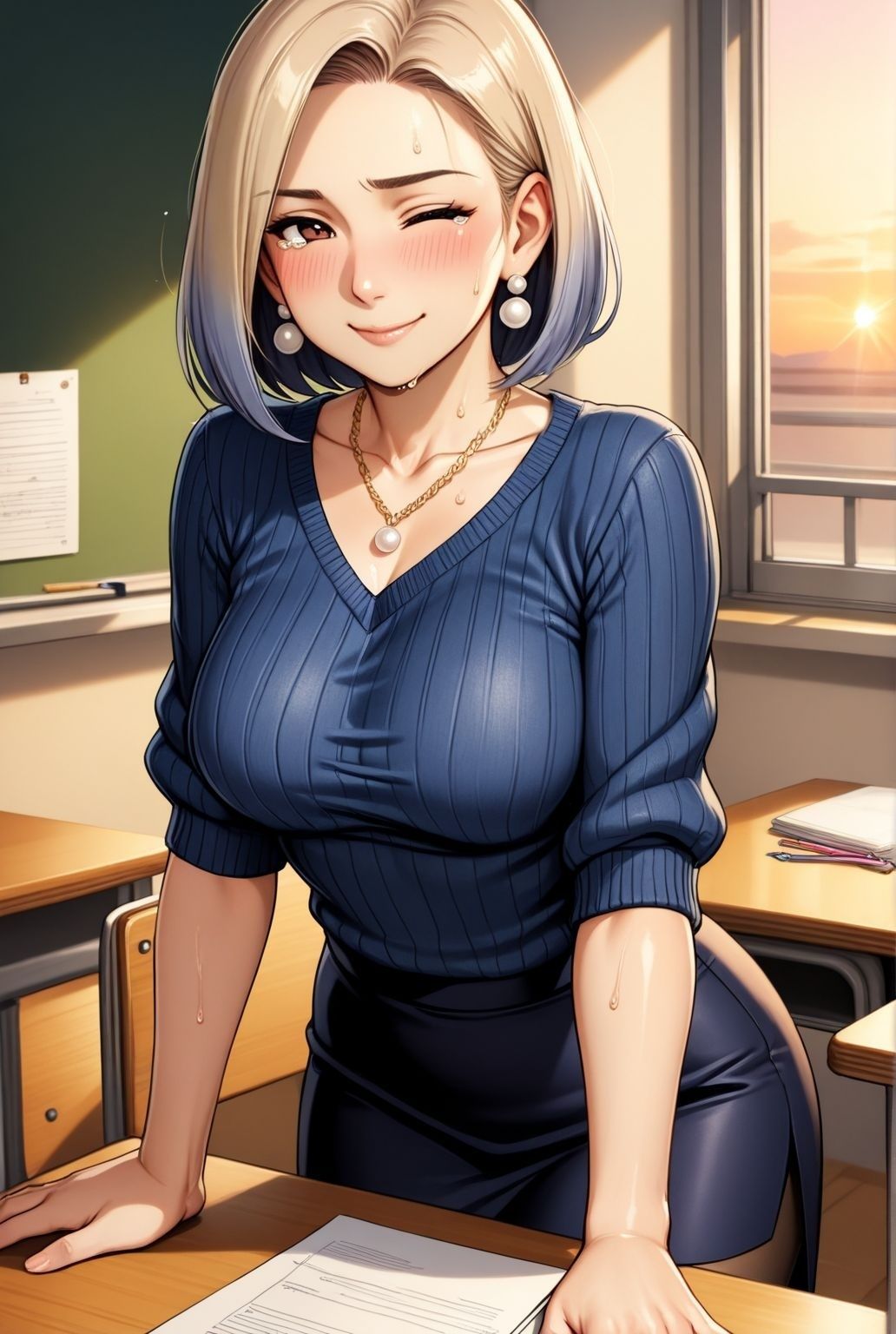 放課後、やさしい先生のひととき 〜熟れた微笑みの奥で〜 - サンプル画像 10