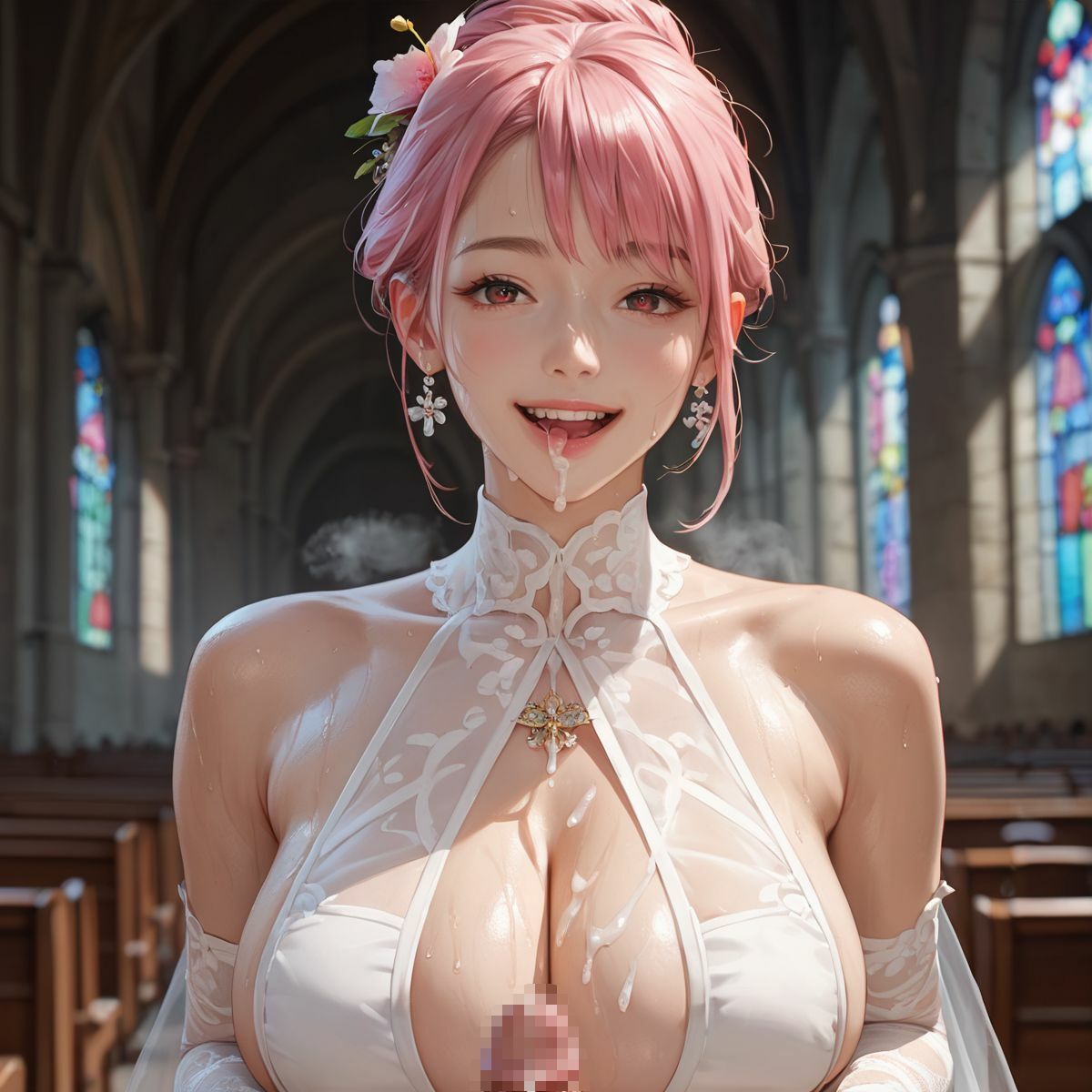 爆乳花嫁 誓いの中出しSEX9 - サンプル画像 4