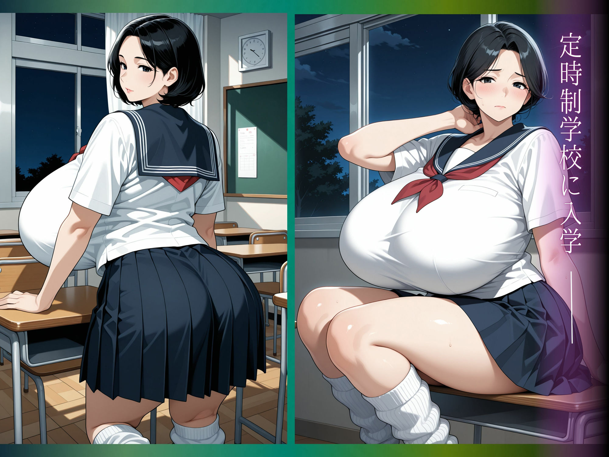単身赴任中の夫を裏切り通い続ける熟女学園先生達のボディタッチで股間びしょ濡れ 2 - サンプル画像 1