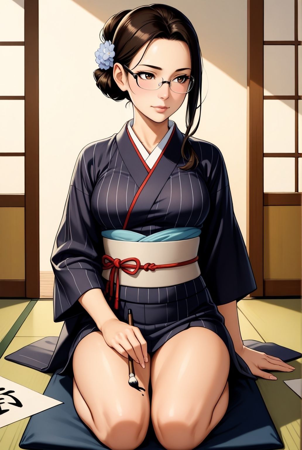 墨まみれの密会 〜若熟女、人妻教師と教室で二人きり〜 - サンプル画像 2