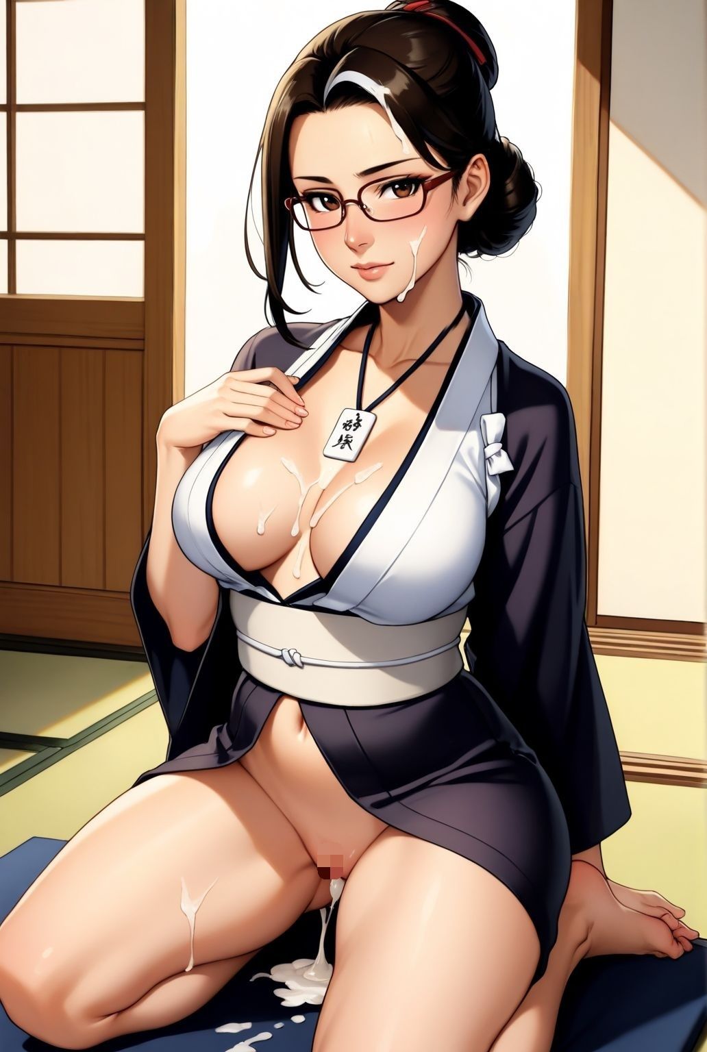 墨まみれの密会 〜若熟女、人妻教師と教室で二人きり〜 - サンプル画像 10