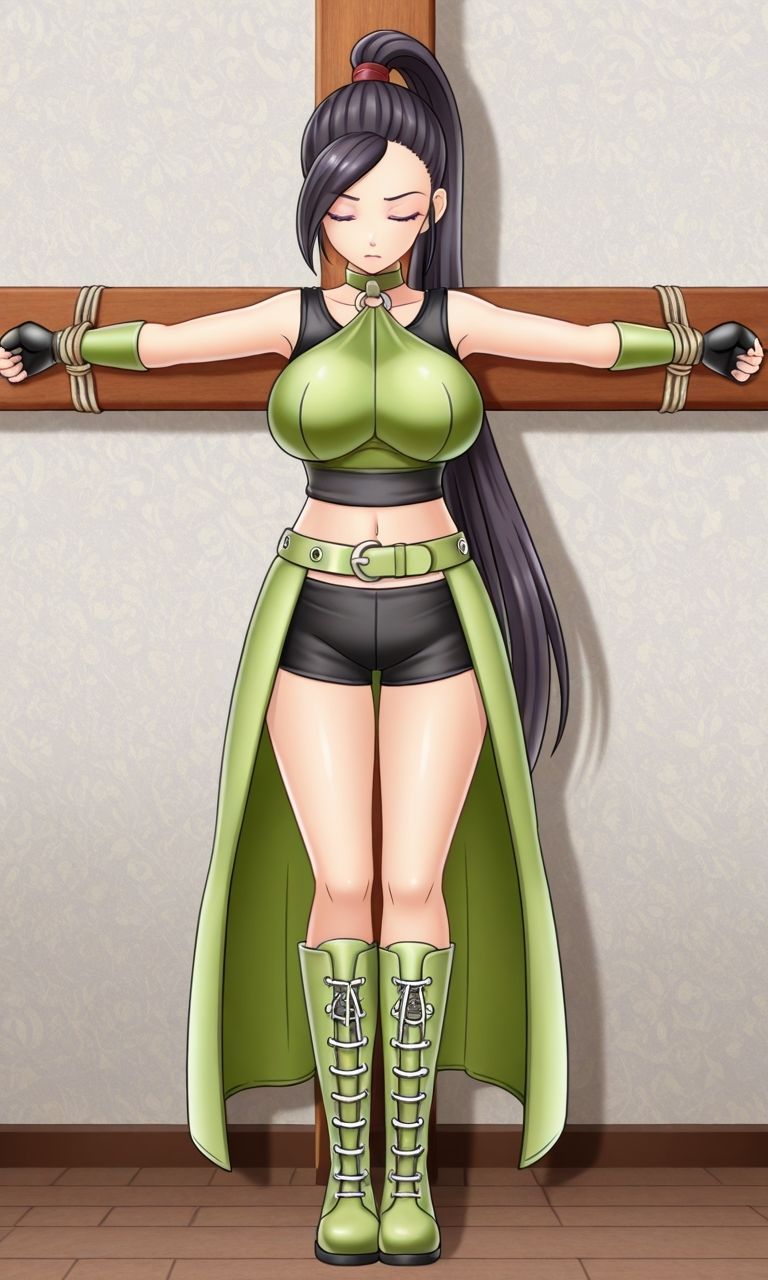 フェチコレVol.104 敗北して捕らえられ、拘束・十字架磔されて弄ばれるマルティナ（DQ11）【枚数250枚】 - サンプル画像 1