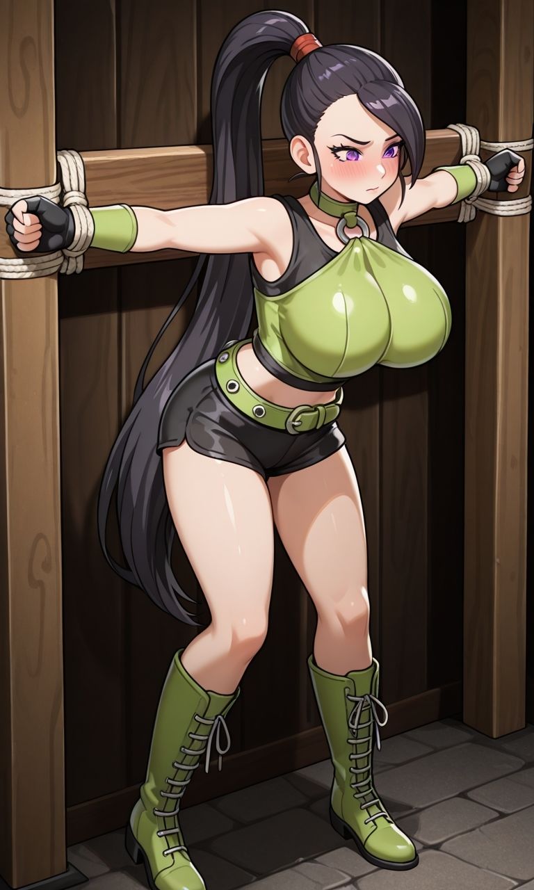 フェチコレVol.104 敗北して捕らえられ、拘束・十字架磔されて弄ばれるマルティナ（DQ11）【枚数250枚】 - サンプル画像 2