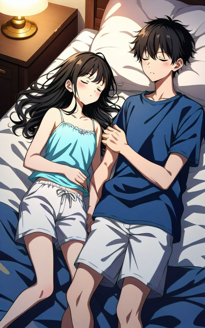 無防備な巨乳妹を夜●いしてみた！ - サンプル画像 1