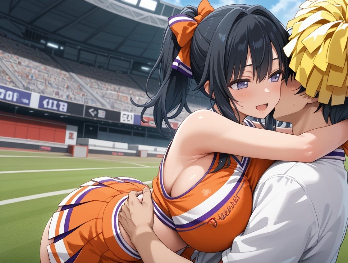 チアリーダーJKと子作り応援生ハメSEX - サンプル画像 1