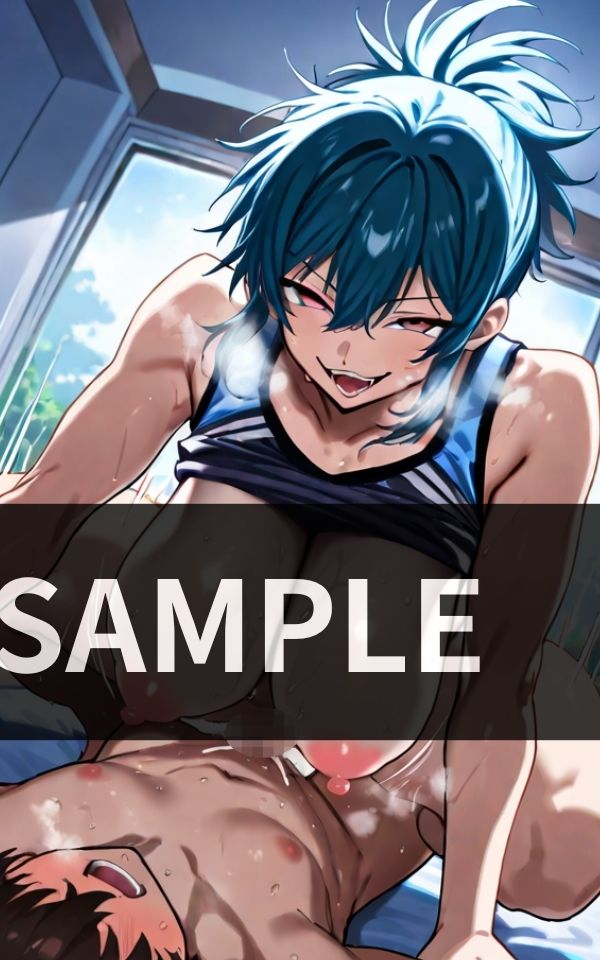 ガタイのいいおばさんに力強く押さえつけられ、逆レ●プされるも幸せを感じる少年の禁断の体験 - サンプル画像 4