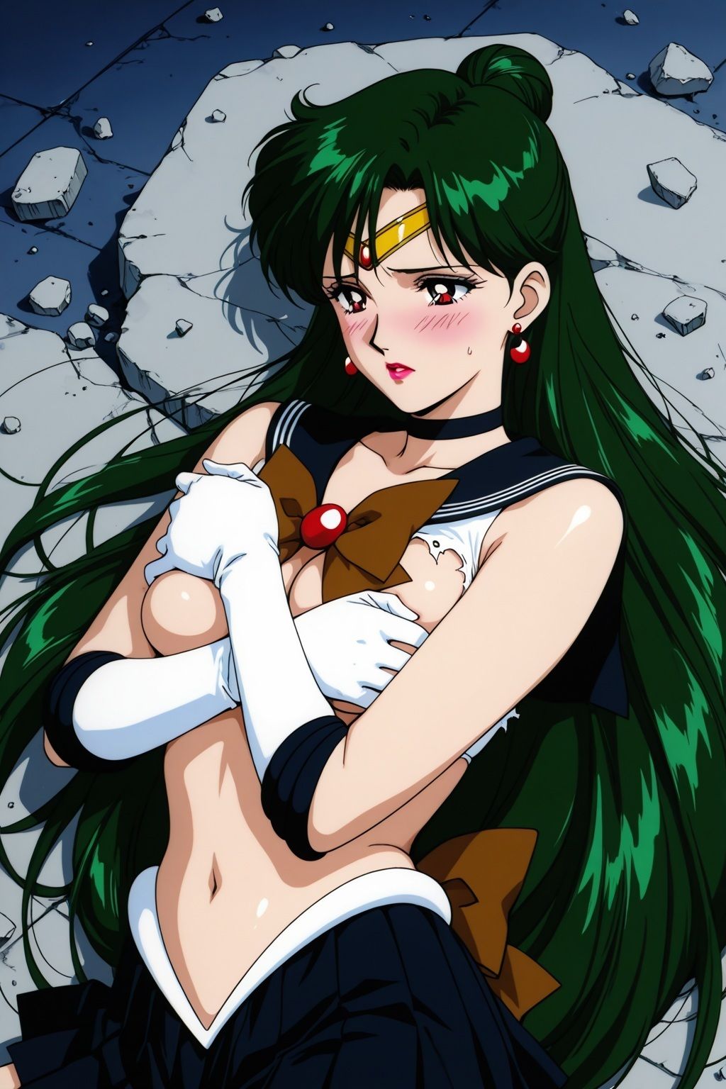 敗北ヒロイン 美少女戦士プルートの陥落 - サンプル画像 5