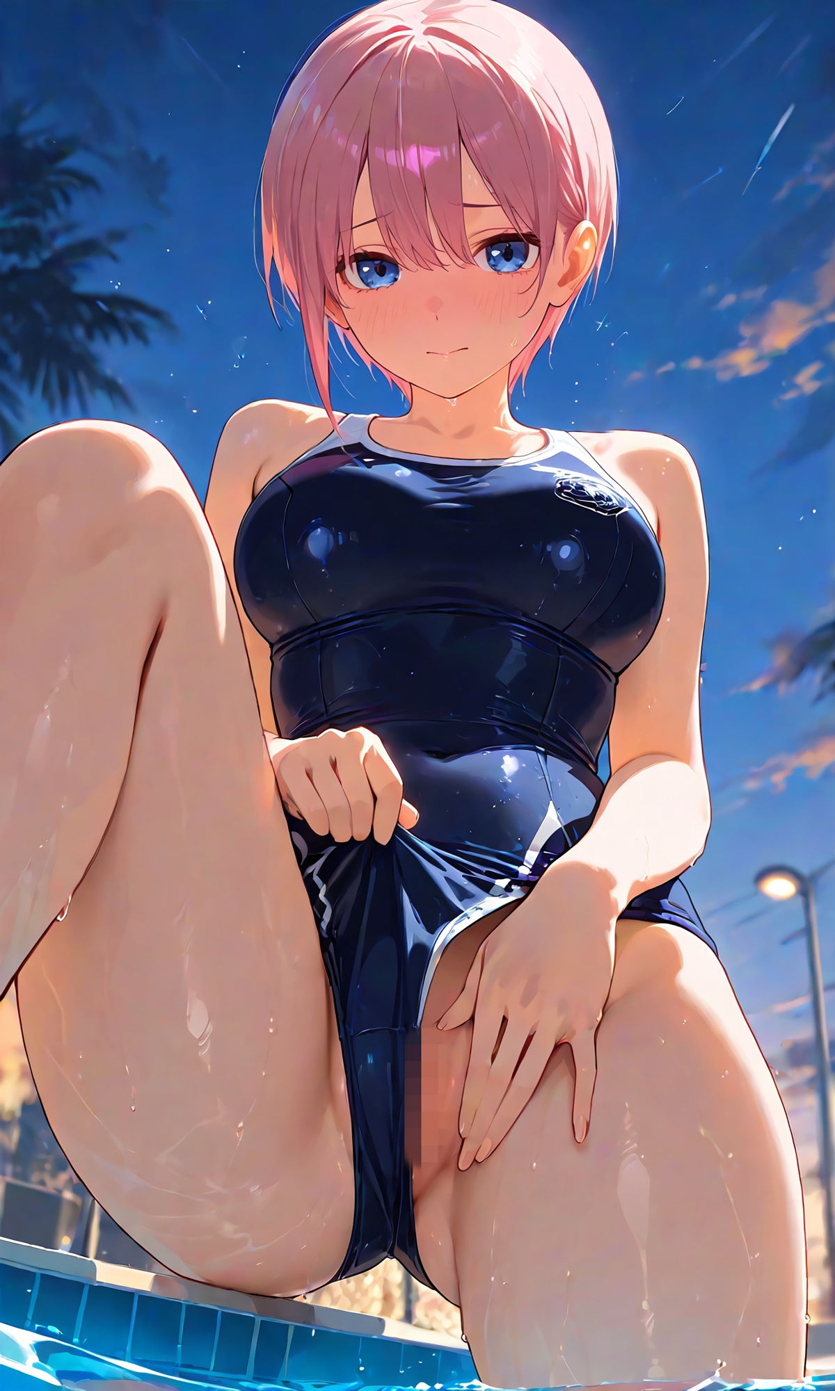 一花とスク水えっち/CG238枚 - サンプル画像 2