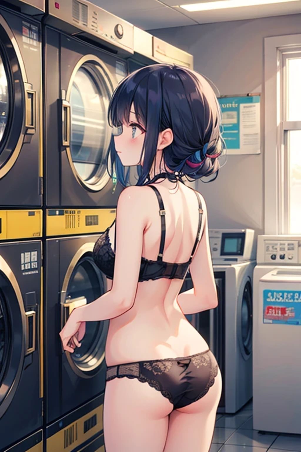 そのコインランドリーには痴女がいる - サンプル画像 2