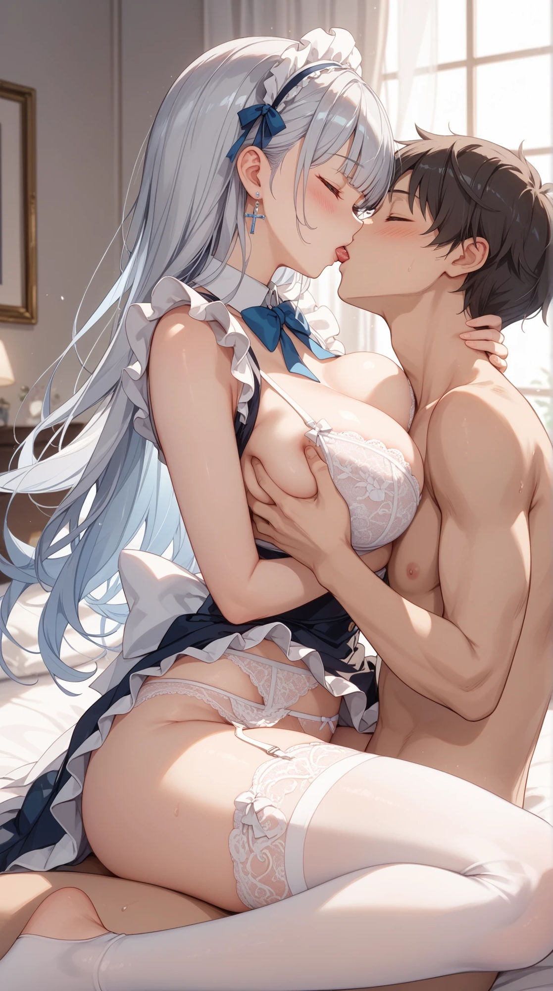 巨乳メイドさんとのあまい主従日記 〜視覚で堪能・ご奉仕えっちCG集〜 - サンプル画像 2