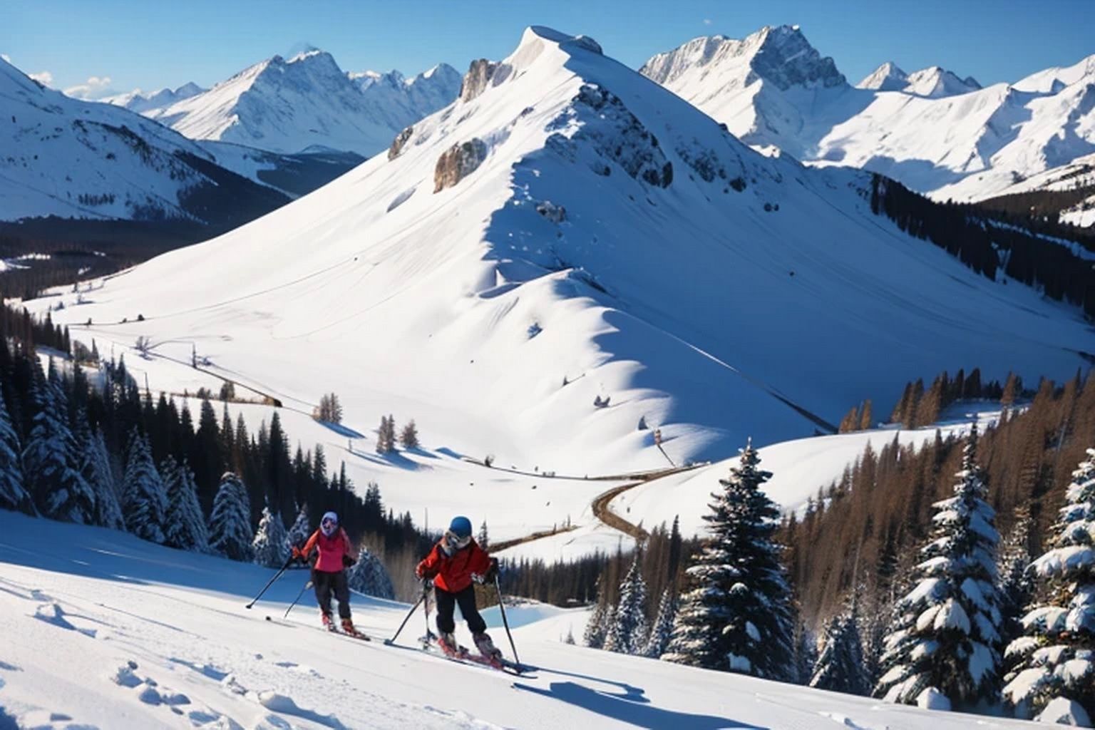 スキーリゾート  背景素材 - サンプル画像 3
