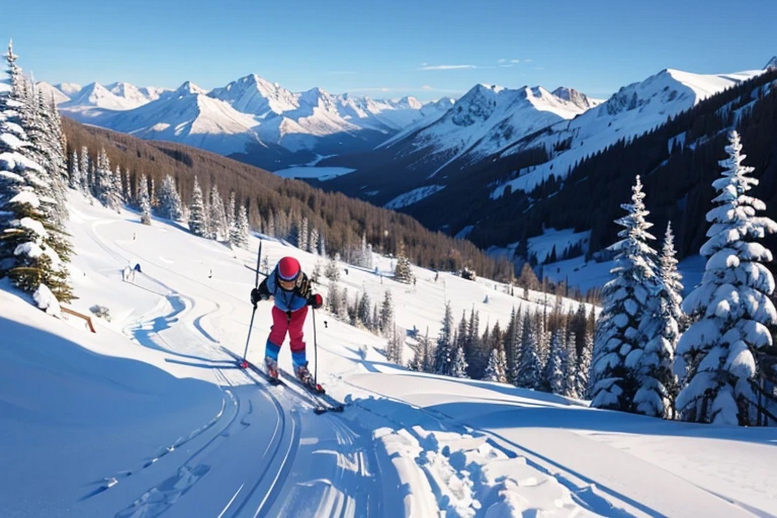 スキーリゾート  背景素材 - サンプル画像 4