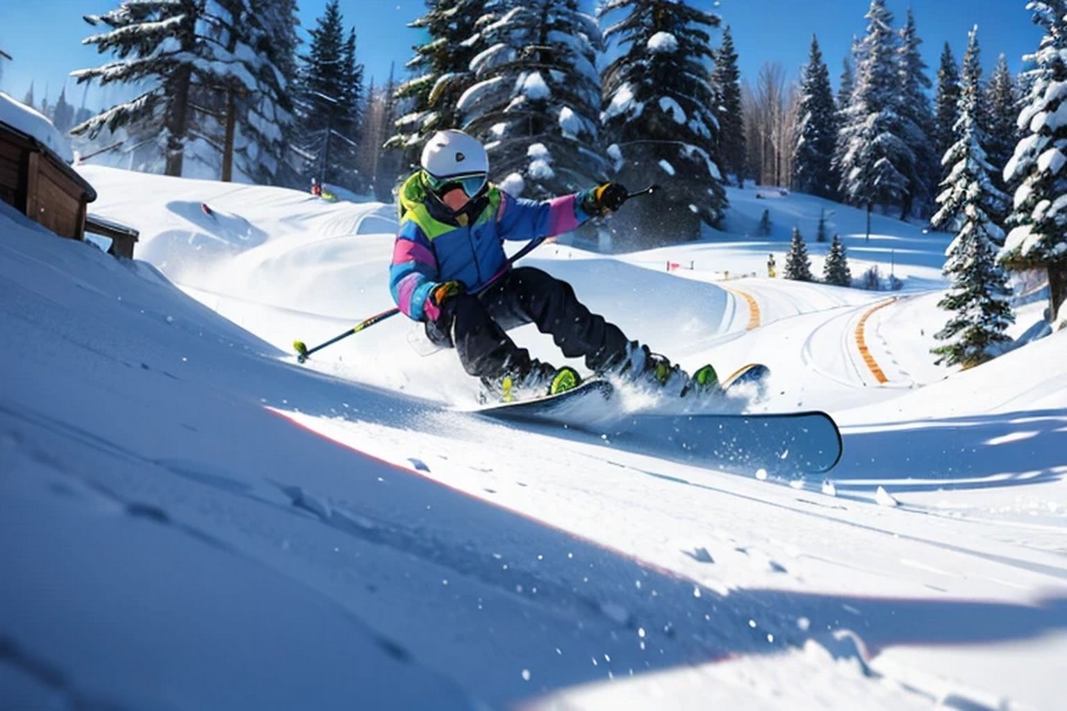 スキーリゾート  背景素材 - サンプル画像 5