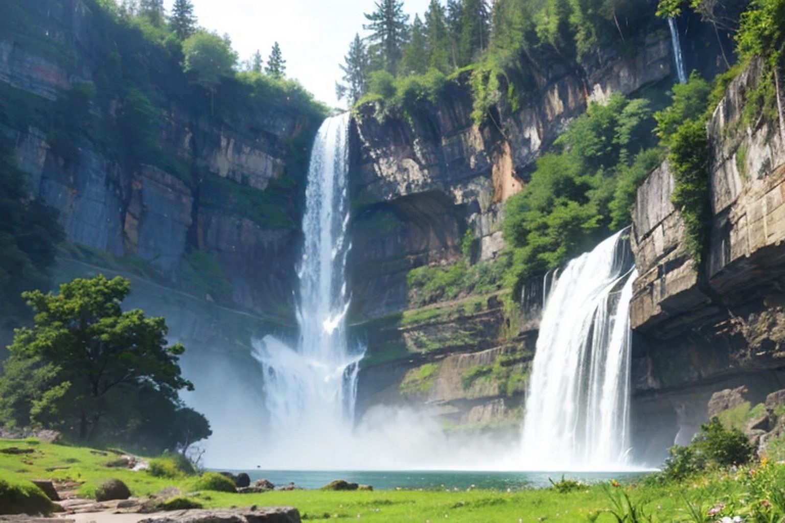 滝  背景素材 - サンプル画像 5