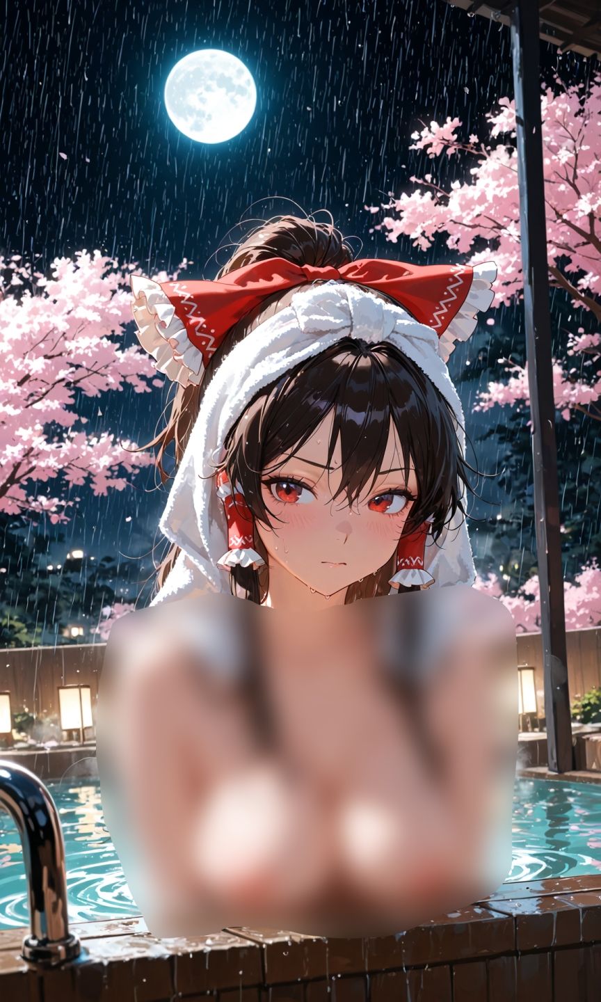霊夢ちゃんのえっちな写真集vol.33〜春の雨の夜の風呂編〜 - サンプル画像 9