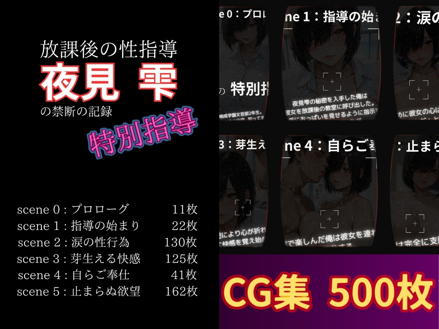 放課後の性指導 〜夜見雫の禁断の記録-ハメ撮り - サンプル画像 1
