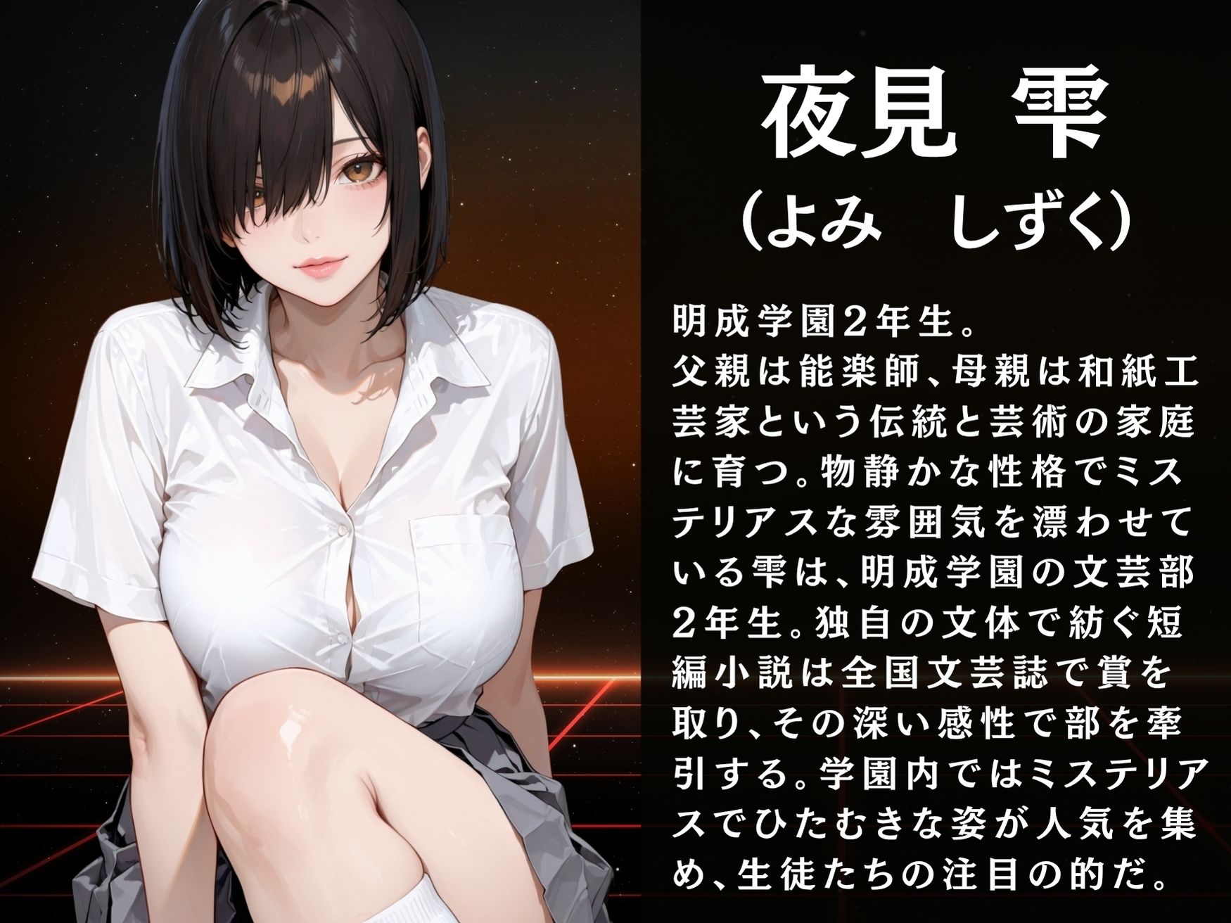 放課後の性指導 〜夜見雫の禁断の記録-ハメ撮り - サンプル画像 3