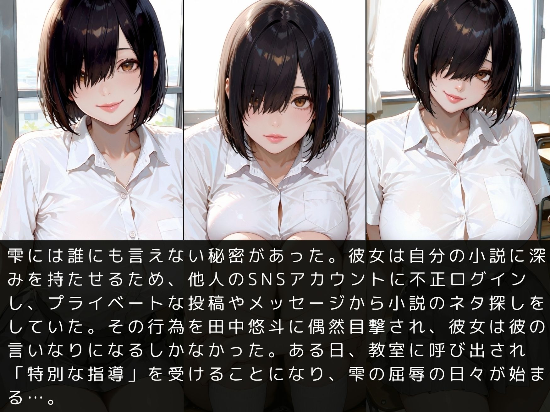 放課後の性指導 〜夜見雫の禁断の記録-ハメ撮り - サンプル画像 4