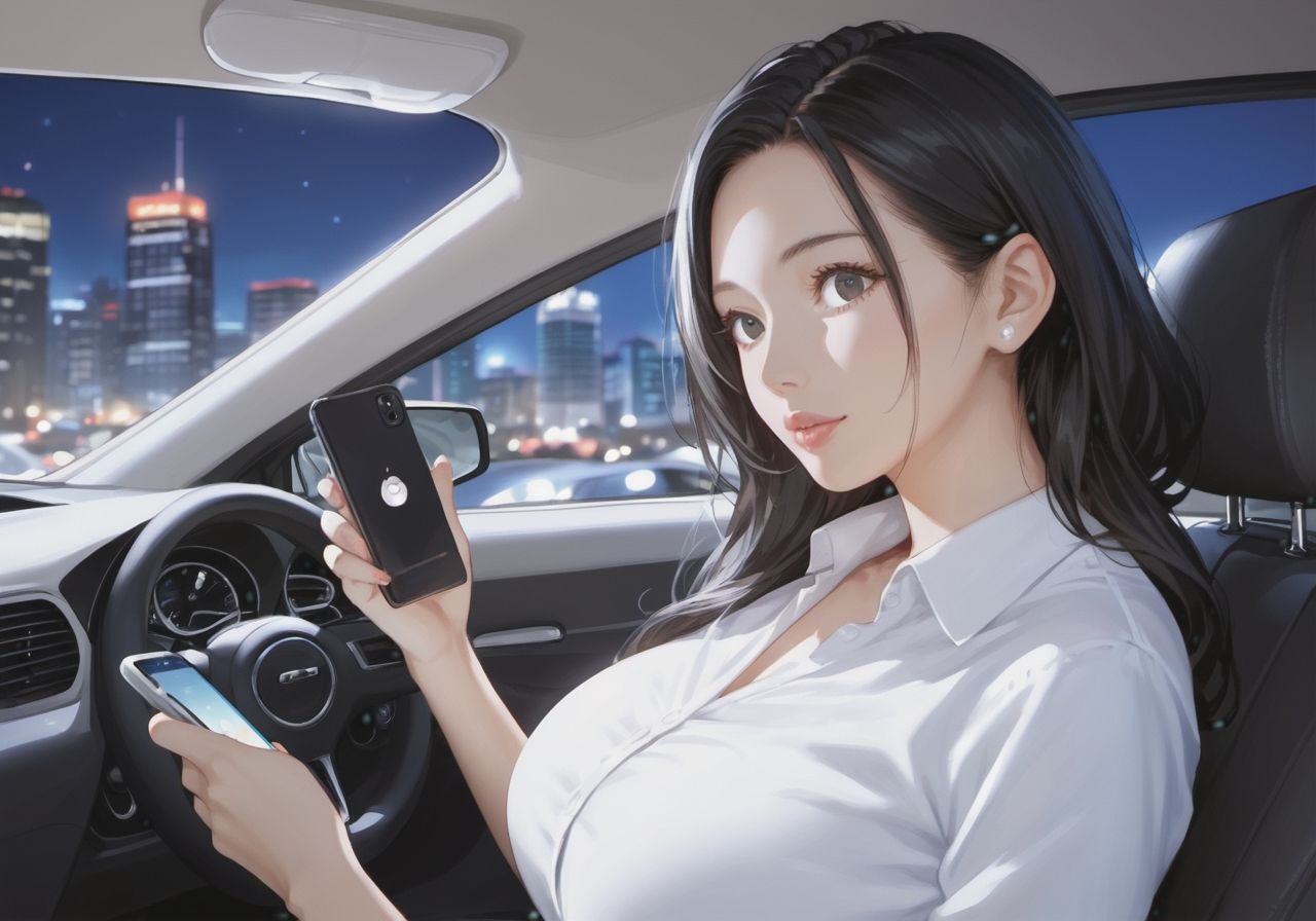 変態タクシードライバーの人妻NTR - サンプル画像 1