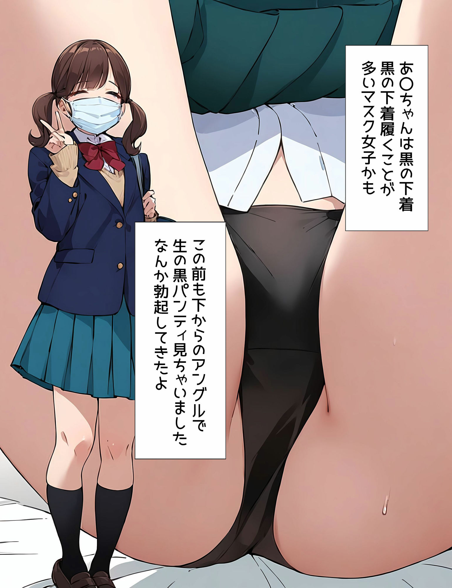 僕はマスク女子の下着で興奮する - サンプル画像 4