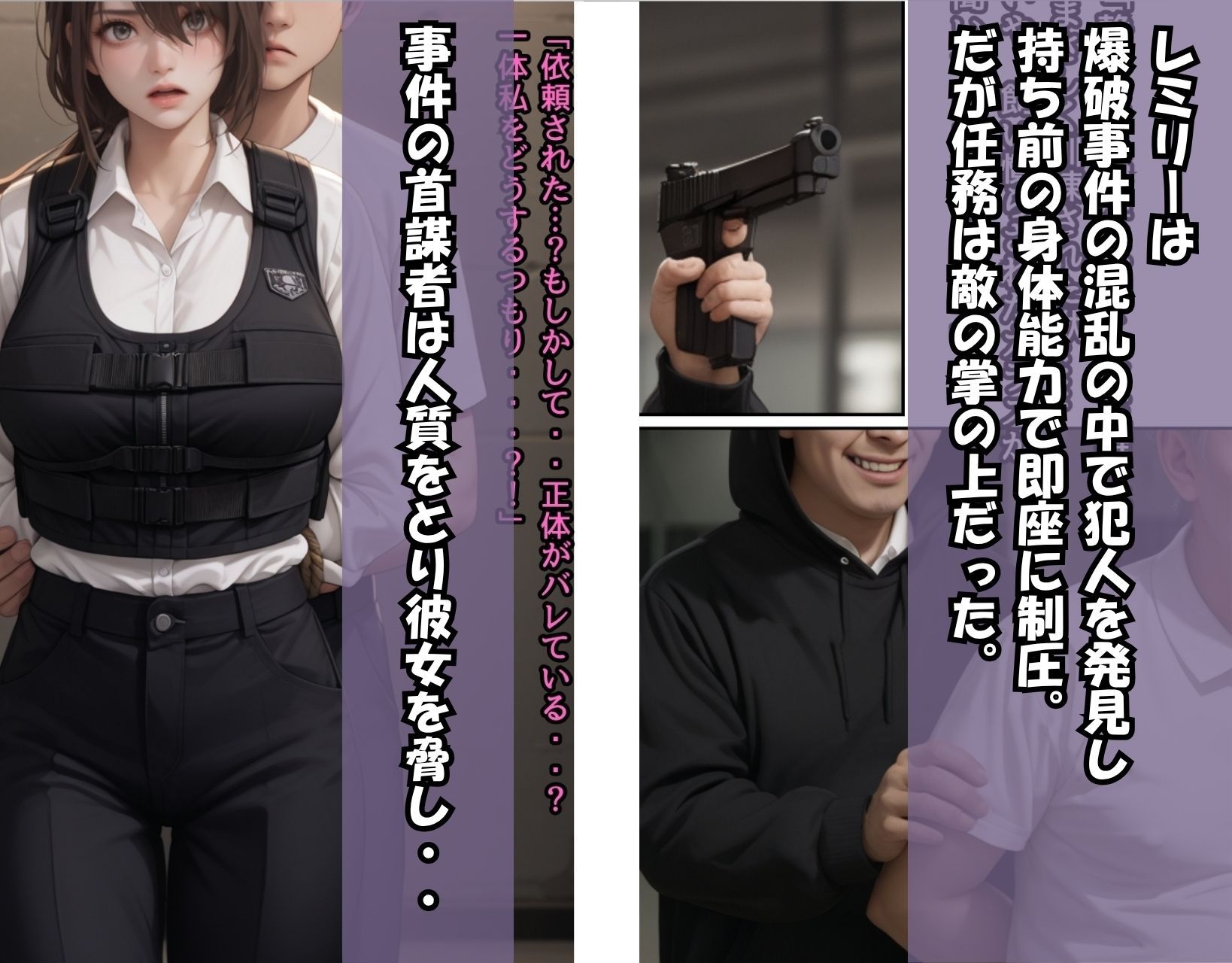 囚われた女戦士（牢獄で集団種付け）レミリ―編/ドラマ美麗CG集 - サンプル画像 4