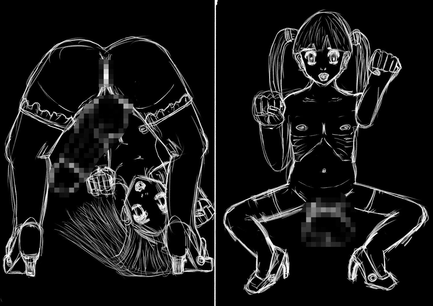 黒よりも黒い黒戯絵集「男の娘アソート」 - サンプル画像 2