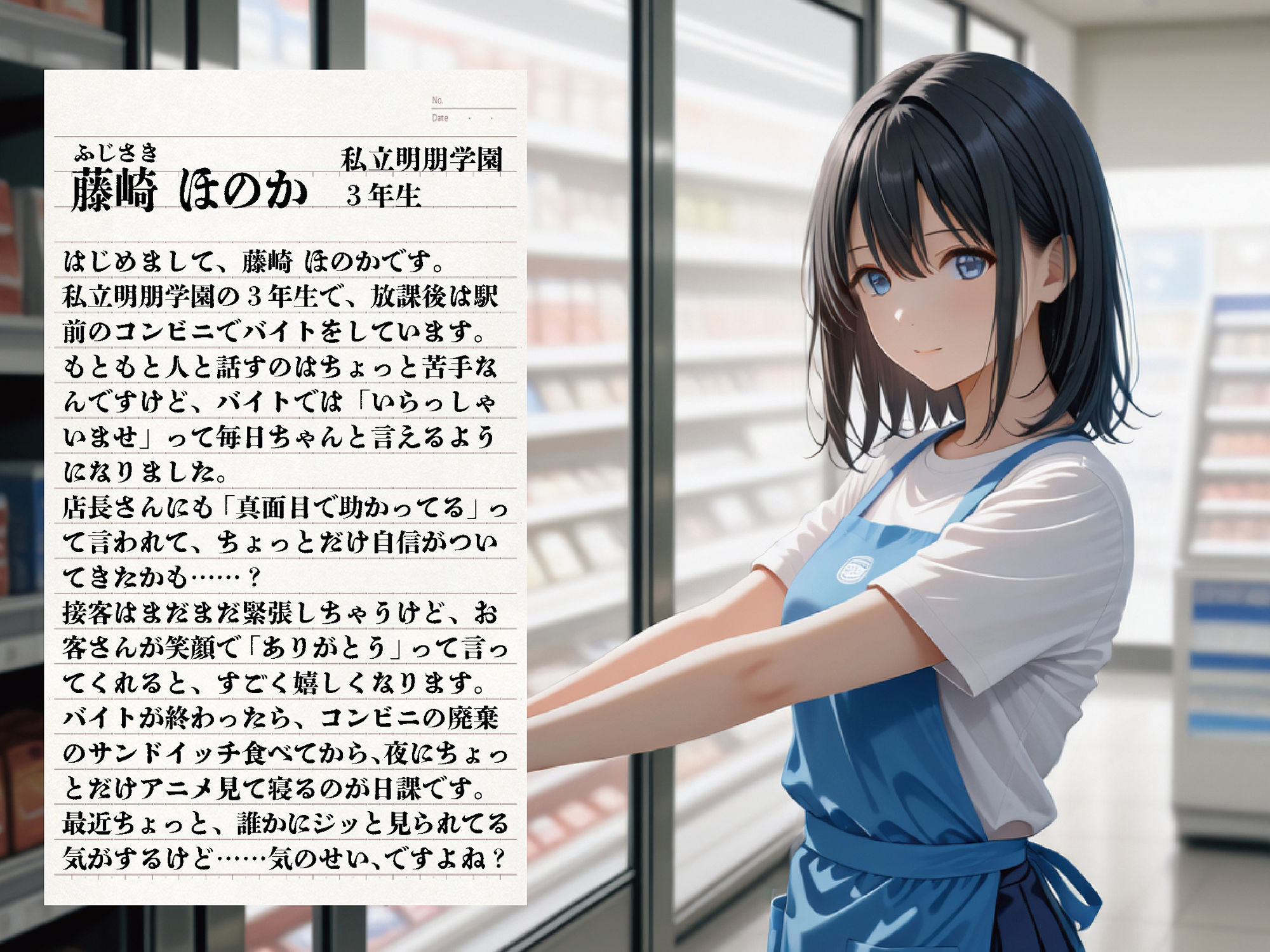 透視メガネ -コンビニバイト編- 〜透視メガネでコンビニ女子を犯視する日々〜 - サンプル画像 2