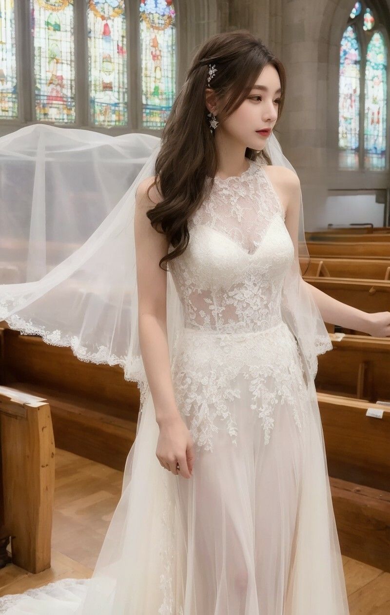 【美女名録】vol2.17  白い約束──その夜に永遠を誓う  200枚【AIグラビア写真集】 - サンプル画像 3