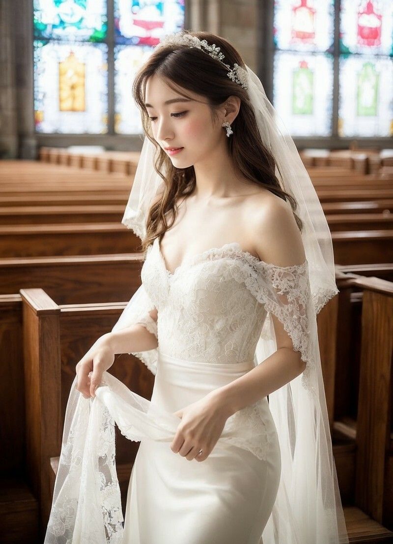 【美女名録】vol2.17  白い約束──その夜に永遠を誓う  200枚【AIグラビア写真集】 - サンプル画像 6