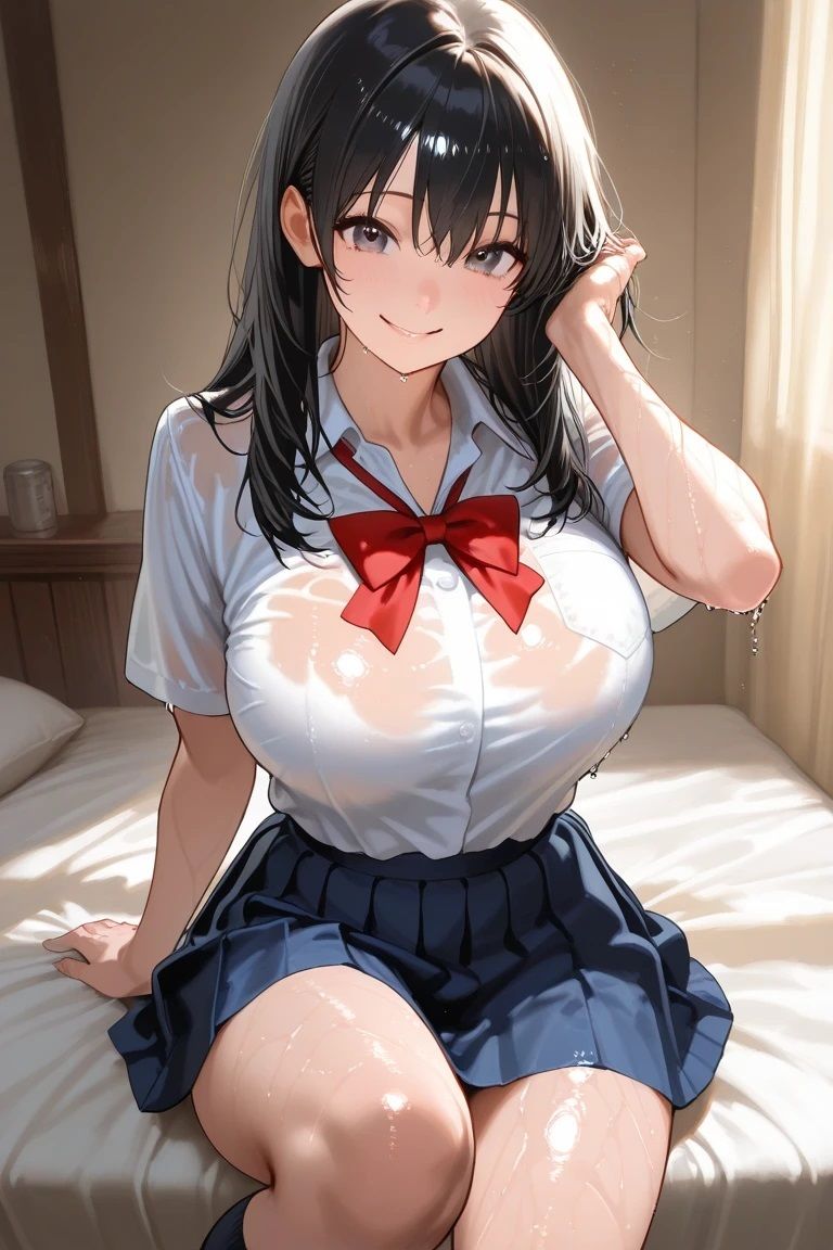 濡れた制服と、君の部屋セックス - サンプル画像 1