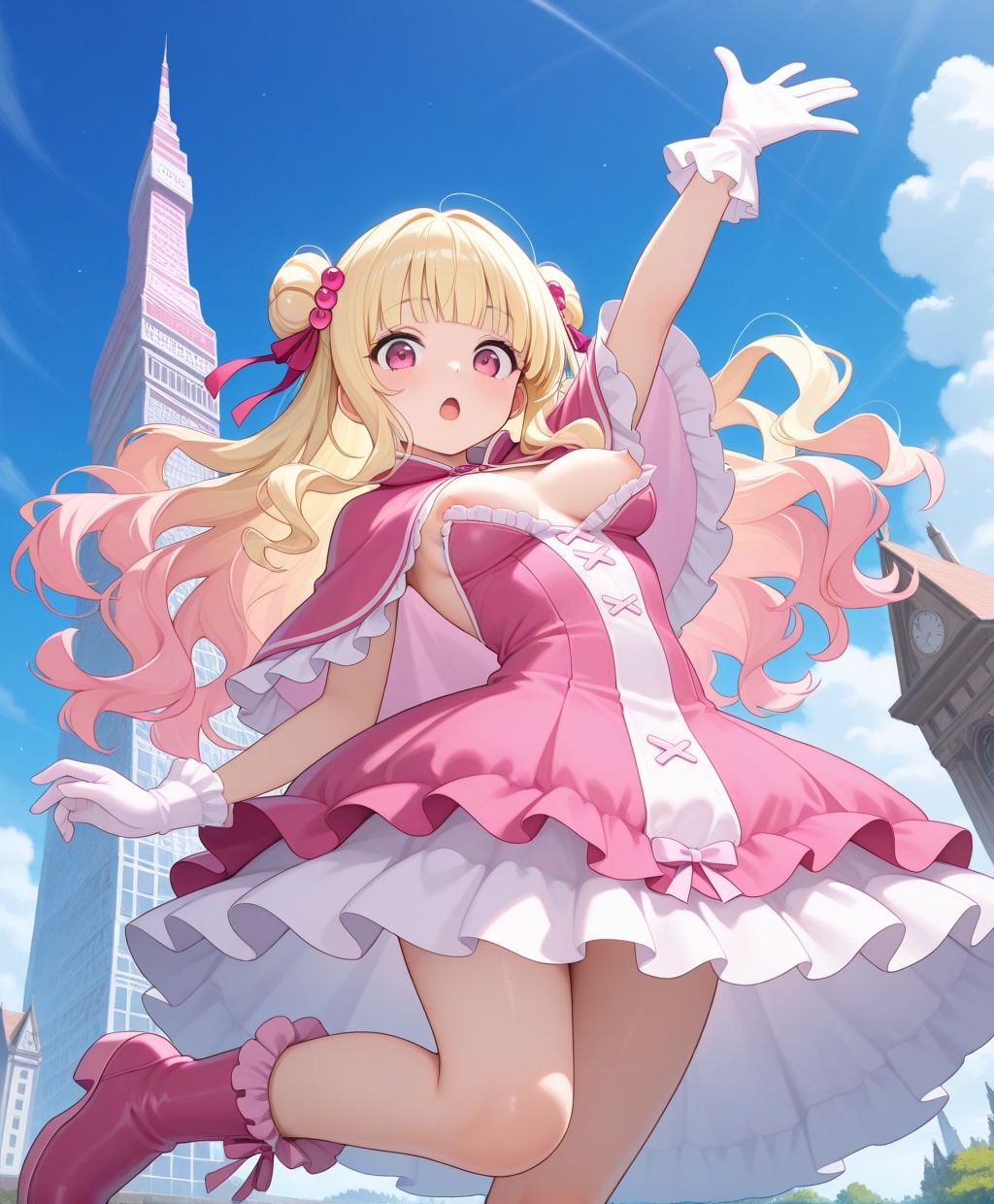 戦うヒロイン  ピンク色の魔法少女 - サンプル画像 8
